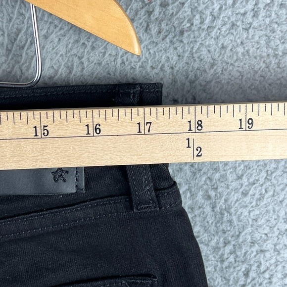 John Varvatos Jeans Mens 34 Black Wight Skinny Fit Stretch Denim Punk Goth - Picture 10 of 11